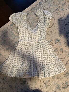 Altard state green embroidered Flower dress